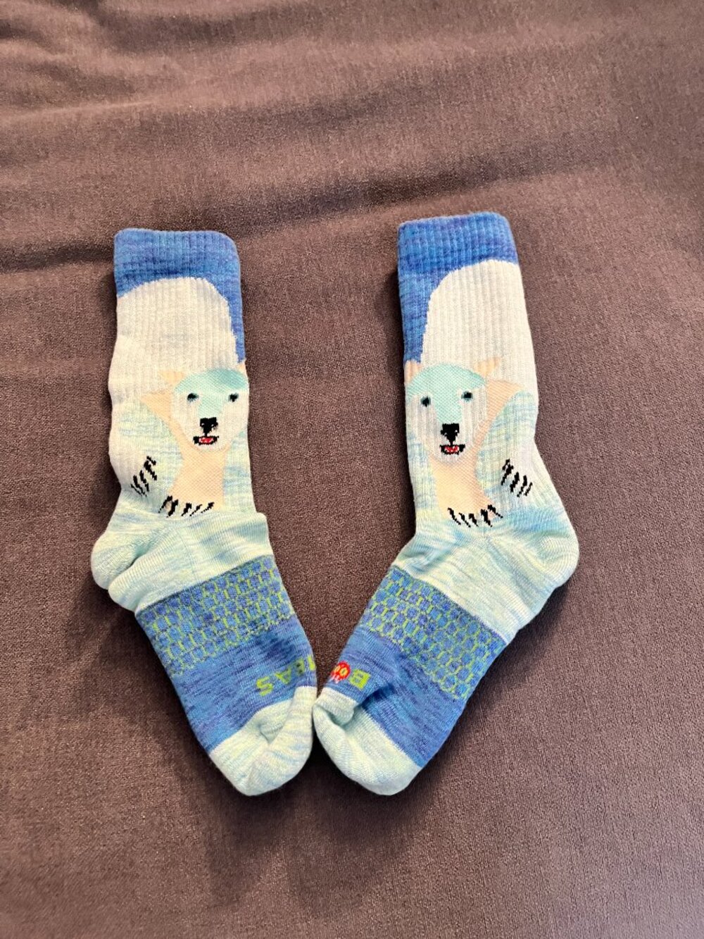 Bombas Eric Carle Polar Bear What Do You Hear? Socks RARE Retir Small *Flaw READ
